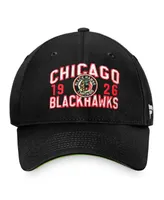 Men's Fanatics Black Chicago Blackhawks True Classic Retro Adjustable Hat