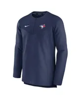 Men's Nike Navy Toronto Blue Jays Authentic Collection Game Time Performance Half-Zip Top