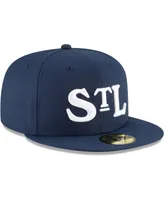 Men's New Era Navy St. Louis Stars Cooperstown Collection Turn Back The Clock 59FIFTY Fitted Hat