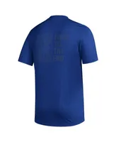 Men's adidas Blue San Jose Earthquakes Team Jersey Hook Aeroready T-shirt