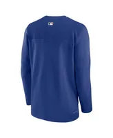 Men's Nike Royal Chicago Cubs Authentic Collection Game Time Performance Half-Zip Top