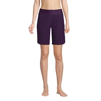 Lands' End Women's 9" Quick Dry Modest Swim Shorts with Panty