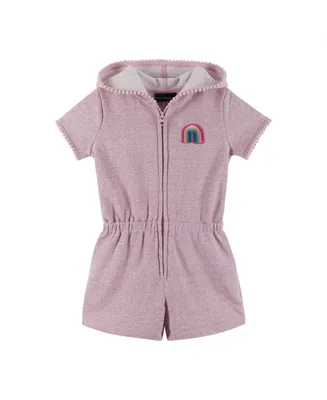 Andy & Evan Toddler Girls / Hooded French Terry Romper