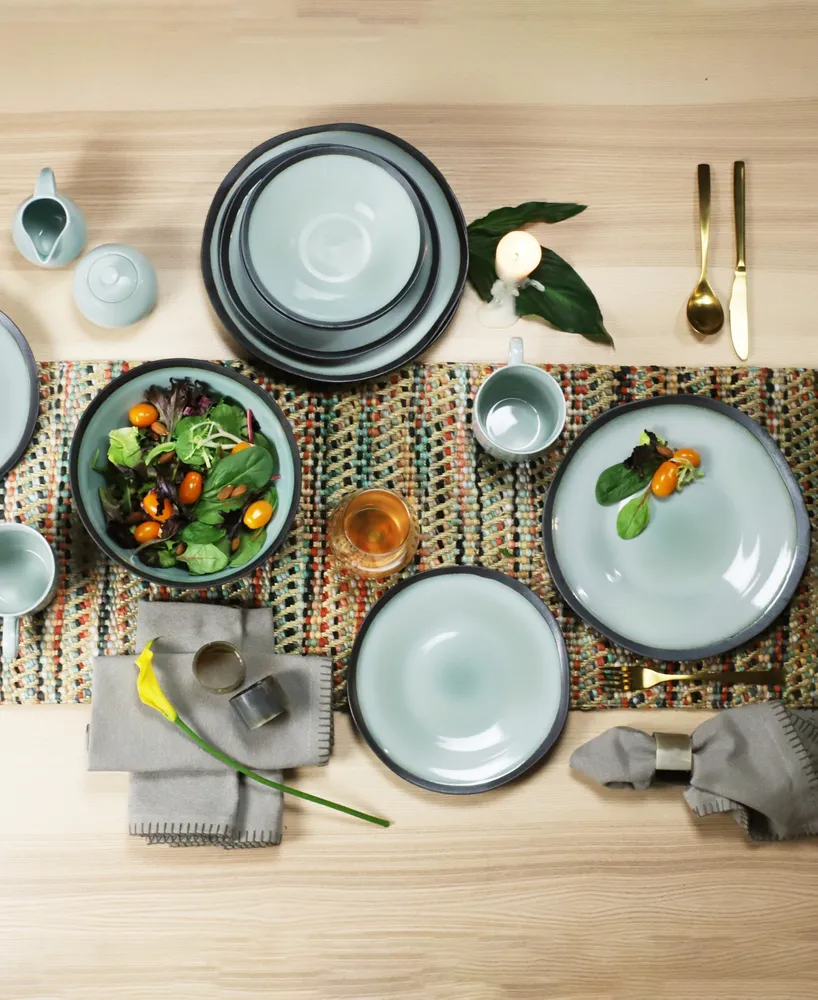 Euro Ceramica Diana 16 Piece Modern Dinnerware Set