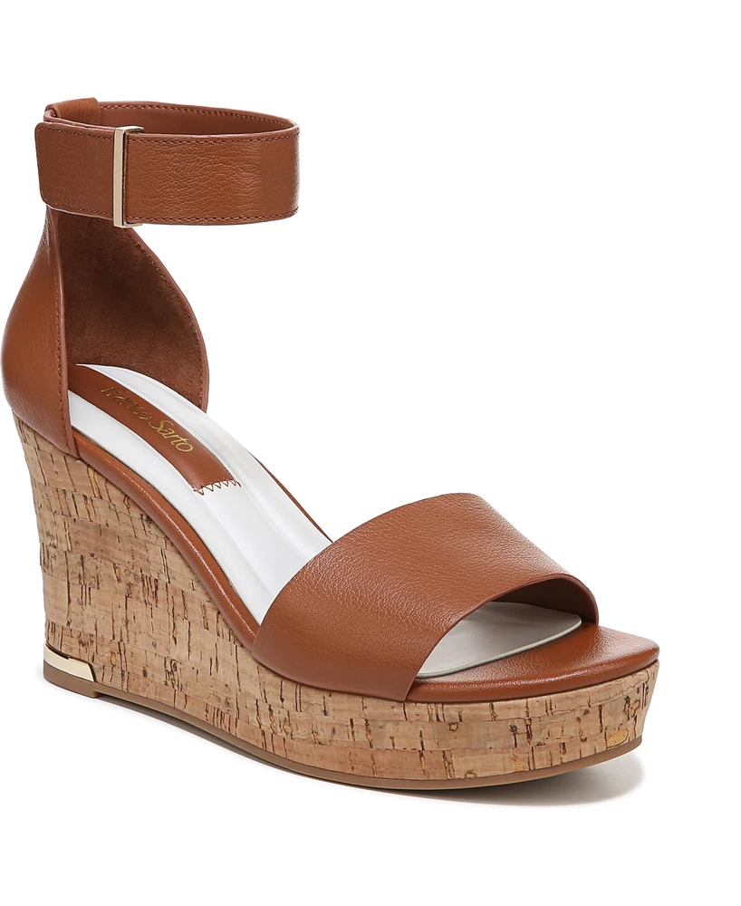Franco Sarto Women's Clemens Cork Wedge Sandals