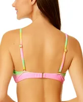 Salt + Cove Women's Gumdrop Gradient Ring-Front Bralette Bikini Top, Created for Macy's