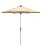 Costway 9' Patio Market Umbrella Table Aluminum Crank