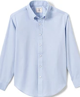 Lands' End Big Boys Long Sleeve No Iron Pinpoint Dress Shirt