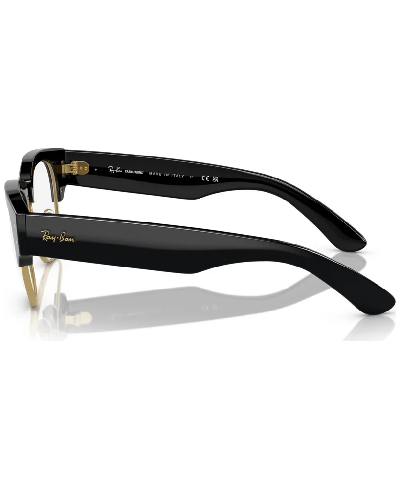 Ray-Ban Unisex Transition Sunglasses, Mega Clubmaster - Black on Gold
