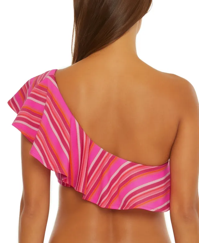 POPPY OFF THE SHOULDER RUFFLE BANDEAU TOP – Trina Turk