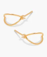 brook & york White Topaz 14K Gold-Plated Vermeil Tinsley Earrings