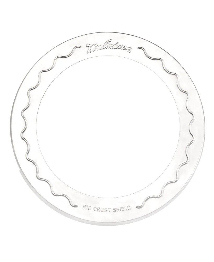 Mrs. Anderson's Baking Pie Crust Protector Shield, Pie Weights, and Easy Crust Maker, For 9.5" and 10" Pies