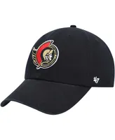 Men's '47 Brand Black Ottawa Senators Clean Up Adjustable Hat