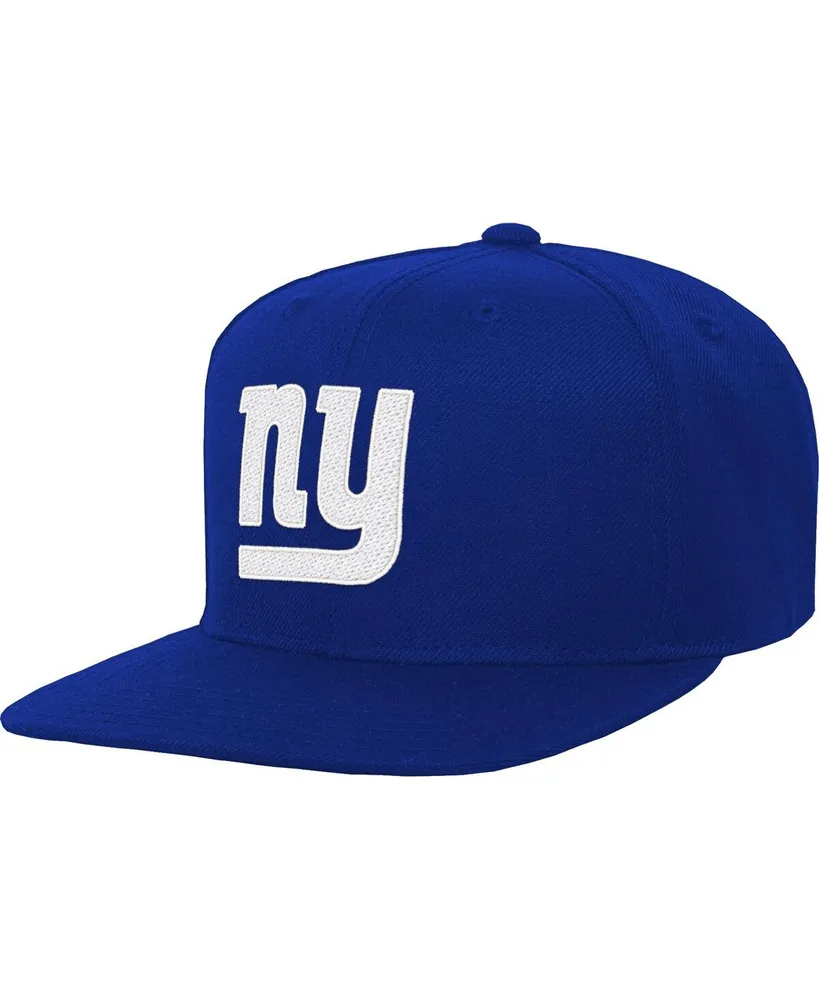 Big Boys and Girls Mitchell & Ness Royal New York Giants Gridiron Classics Ground Snapback Hat