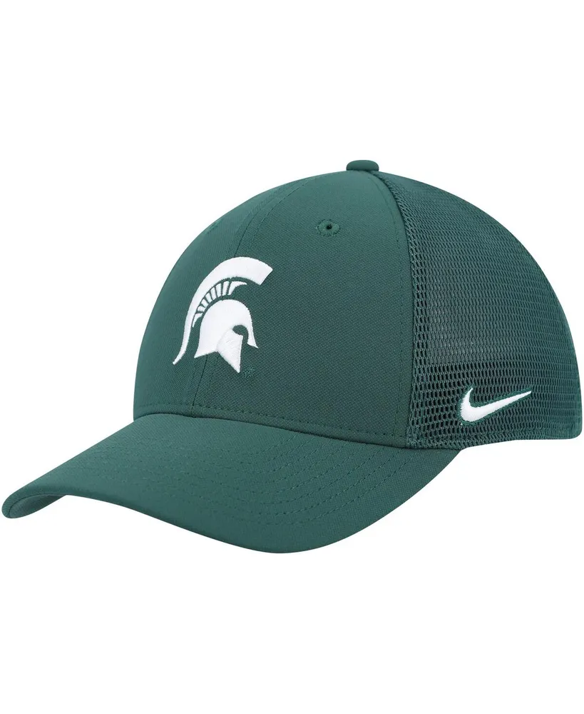 Men's Nike Green Michigan State Spartans Legacy91 Meshback Swoosh Performance Flex Hat