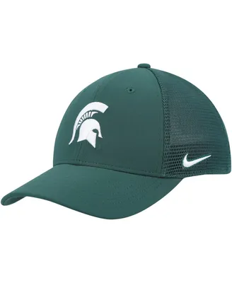 Men's Nike Green Michigan State Spartans Legacy91 Meshback Swoosh Performance Flex Hat