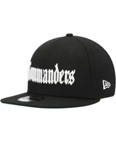 Men's New Era Black Washington Commanders Gothic Script 9FIFTY Snapback Hat