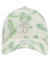 Women's New Era White Boston Red Sox Palms 9TWENTY Adjustable Hat