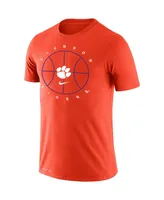 Men's Nike Orange Clemson Tigers Basketball Icon Legend Performance T-shirt
