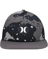 Men's Hurley Anthracite, Black Balboa Trucker Snapback Hat