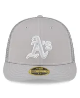 Men's New Era Gray Oakland Athletics 2023 On-Field Batting Practice Low Profile 59FIFTY Fitted Hat