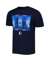 Men's Stadium Essentials Navy Dallas Mavericks City Skyline T-shirt