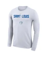 Men's and Women's Nike White Saint Louis Billikens 2023 On Court Bench Long Sleeve T-shirt