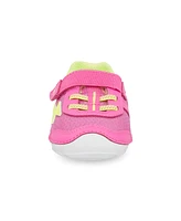 Stride Rite Little Girls Soft Motion Zips Runner Leather Sneakers