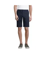 Lands' End Men's School Uniform 11" Plain Front Wrinkle Resistant Chino Shorts