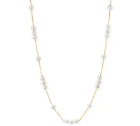 Effy Freshwater Pearl (6mm) 18" Collar Necklace in 14k Gold