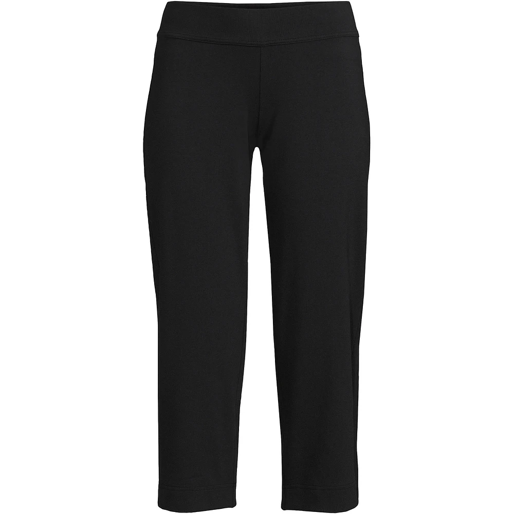 Lands' End Women's Tall Starfish Mid Rise Pull On Crop Pants