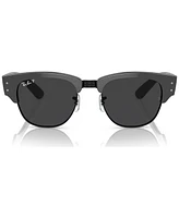 Ray-Ban Unisex Polarized Sunglasses, Mega Clubmaster