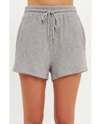 Grey Lab Women's Loungewear Knit Shorts