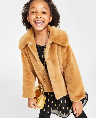 I.n.c. International Concepts Mommy and Me Toddler & Little Girls Faux-Fur Coat, Created for Macy's
