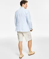 Club Room Mens Seersucker Blazer Tropical Print Shirt Cargo Shorts Separates Created For Macys