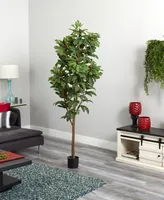 Nearly Natural 81" Fig Artificial Tree