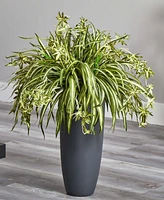 Nearly Natural 33" Spider Artificial Plant in Cylinder Planter