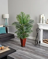 Nearly Natural 5' Kentia Palm Artificial Tree in Decorative Planter