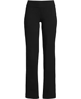 Lands' End Women's Starfish Mid Rise Straight Leg Elastic Waist Pull On Pants