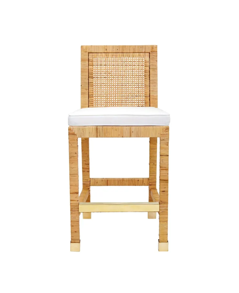 Tov Furniture Amara Rattan Counter Stool