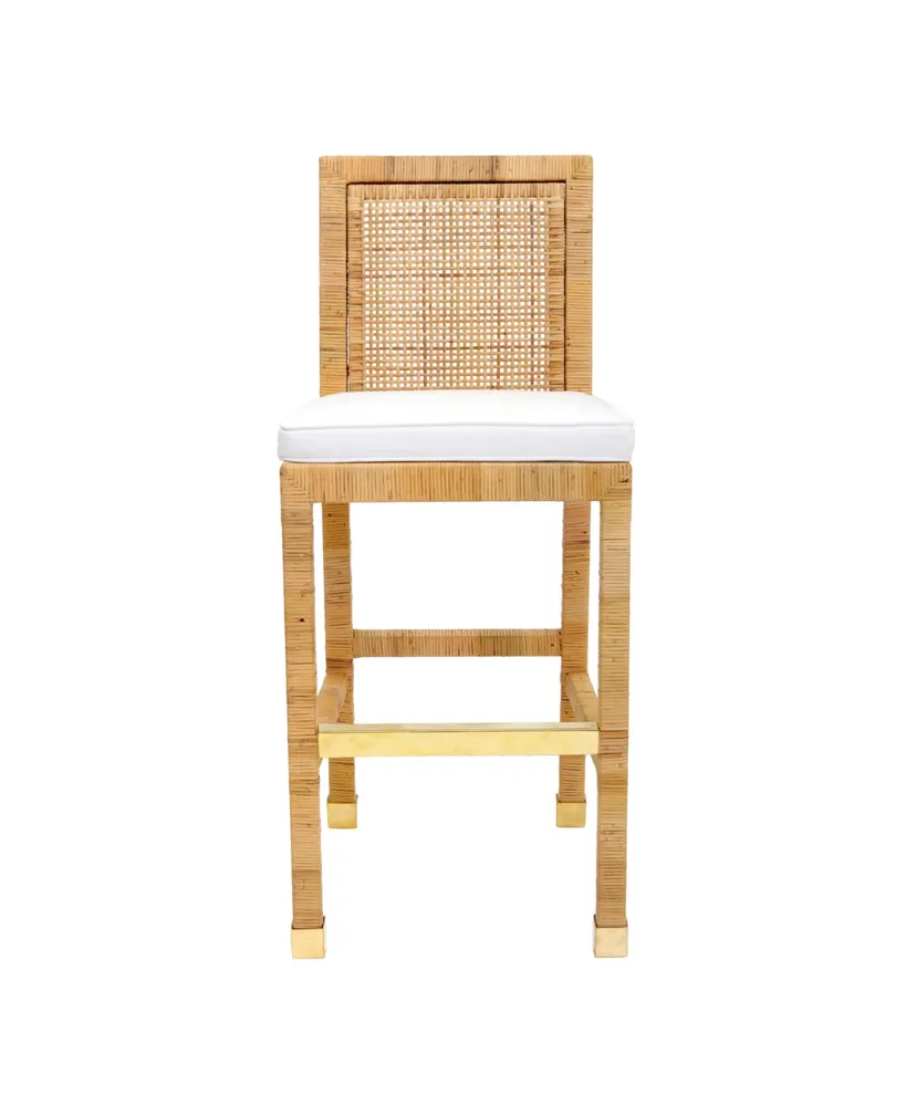 Tov Furniture Amara Rattan Bar Stool