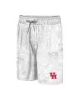 Men's Colosseum White Houston Cougars Realtree Aspect Ohana Swim Shorts