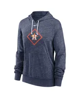 Women's Nike Navy Houston Astros Diamond Icon Gym Vintage-Like Pullover Hoodie