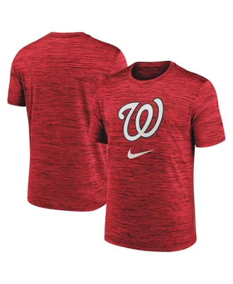 Men's Nike Red Washington Nationals Logo Velocity Performance T-shirt