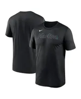 Men's Nike Black Miami Marlins New Legend Wordmark T-shirt