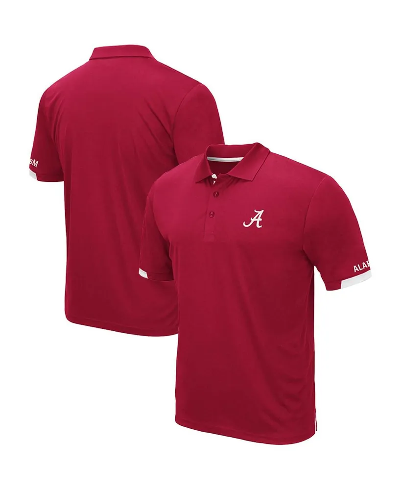 Men's Colosseum Crimson Alabama Crimson Tide Big and Tall Santry Polo Shirt