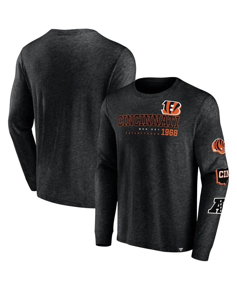 Men's '47 Heathered Gray Cincinnati Bengals Dozer Franklin Long