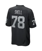 Men's Nike Art Shell Black Las Vegas Raiders Game Retired Player Jersey