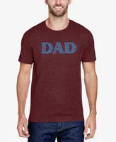 La Pop Art Men's Premium Blend Dad Word Short Sleeve T-shirt