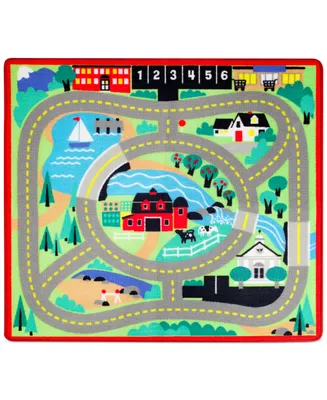 Melissa and Doug Kids' Round the Town Road Rug Playmat